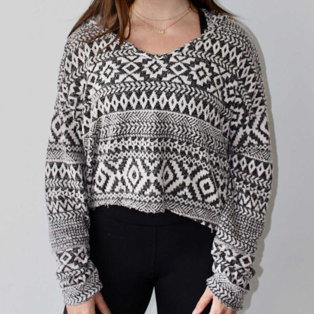 Out from under cropped hoodie